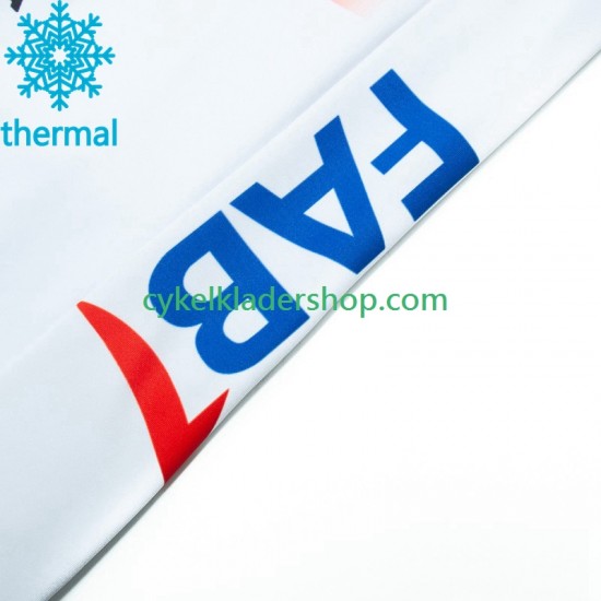 Uae Emirates 2023 Män Cykeltröja Vinter Thermal Fleece