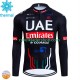 Uae Emirates 2024 Män Cykeltröja Vinter Thermal Fleece N001