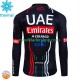 Uae Emirates 2024 Män Cykeltröja Vinter Thermal Fleece N001