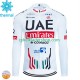 Uae Emirates 2024 Män Cykeltröja Vinter Thermal Fleece