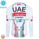 Uae Emirates 2024 Män Cykeltröja Vinter Thermal Fleece