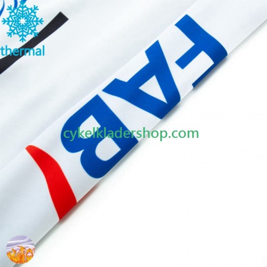 Uae Emirates 2024 Män Cykeltröja Vinter Thermal Fleece