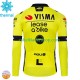 Visma Lease A Bike 2024 Män Cykeltröja Vinter Thermal Fleece