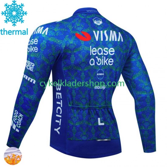 Visma Lease A Bike Tdf 2024 Män Cykeltröja Vinter Thermal Fleece