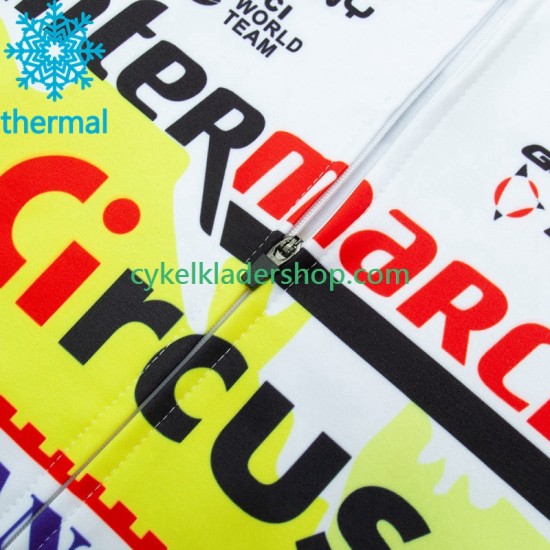 Wanty Circus 2023 Noir Män Cykeltröja Vinter Thermal Fleece