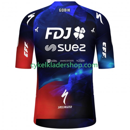 FDJ SUEZ 2025 Kvinnor Cykeltröja Kortärmad