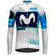 Movistar Team 2025 Män Cykeltröja Långärmad N001