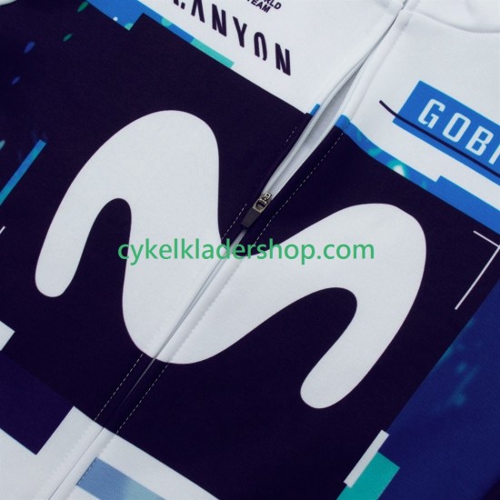 Pro movistar 2025 Män Cykeltröja Långärmad och Bib Cykeltights