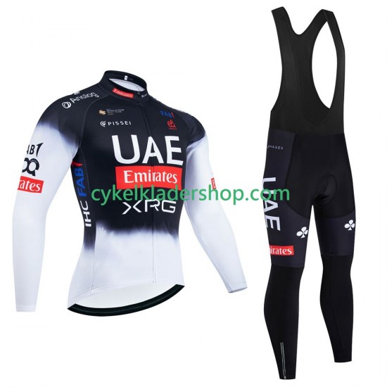 Pro UAE Team Emirates 2025 Män Cykeltröja Långärmad och Bib Cykeltights N001