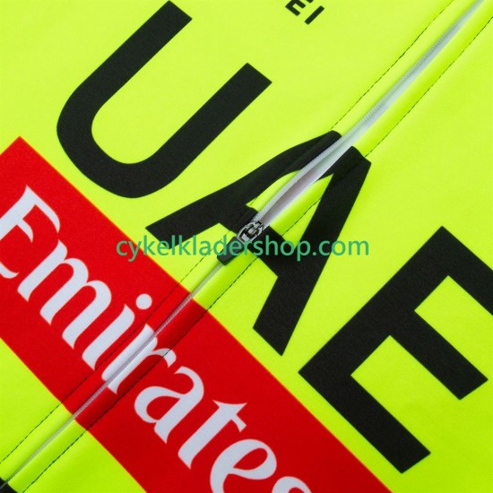 Pro UAE Team Emirates 2025 fluo Män Cykeltröja Långärmad och Bib Cykeltights