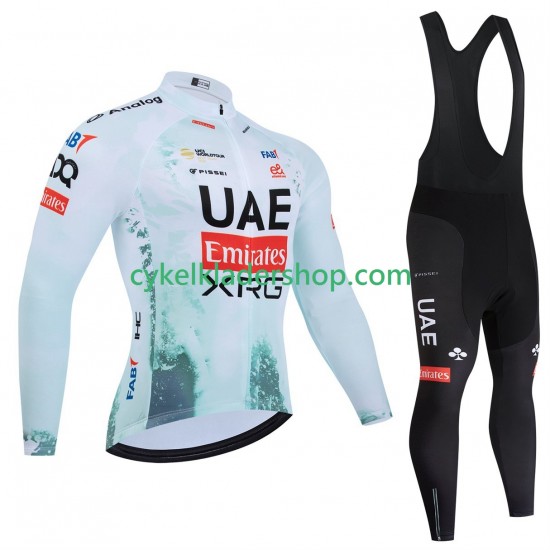 Pro UAE Team Emirates xrg tdf editon race 2025 Män Cykeltröja Långärmad och Bib Cykeltights