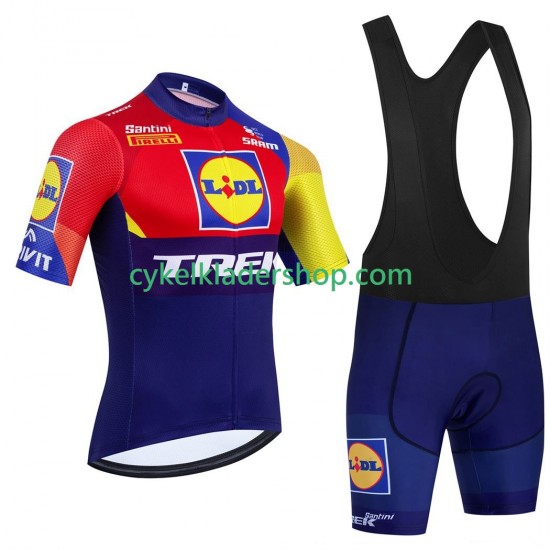 equipe Pro lidl trek 2025 Män Cykeltröja och Bib Cykelshorts