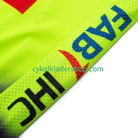 equipe Pro UAE Team Emirates 2025 fluo Män Cykeltröja och Bib Cykelshorts