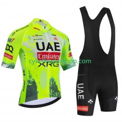 equipe Pro UAE Team Emirates xrg tdf editon race fluo 2025 Män Cykeltröja och Bib Cykelshorts