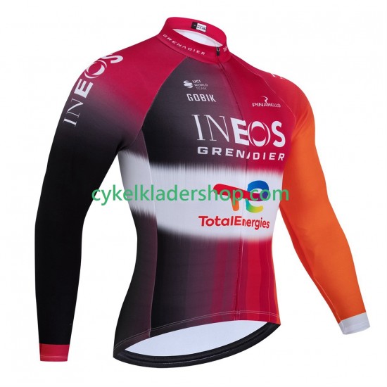 equipe Pro ineos Team TotalEnergies tour de france 2025 Män Cykeltröja Långärmad