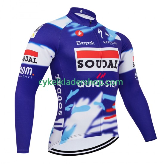 equipe Pro soudal quick step 2025 Män Cykeltröja Långärmad