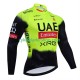 equipe Pro UAE Team Emirates 2025 fluo Män Cykeltröja Långärmad