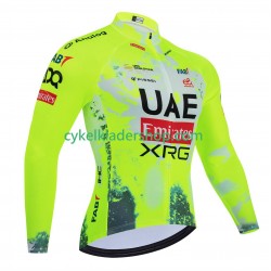 equipe Pro UAE Team Emirates xrg tdf editon race fluo 2025 Män Cykeltröja Långärmad