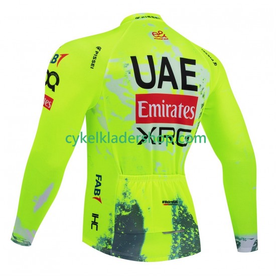equipe Pro UAE Team Emirates xrg tdf editon race fluo 2025 Män Cykeltröja Långärmad
