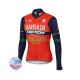 2017 Bahrain Merida Män Cykeltröja Vinter Thermal Fleece N001