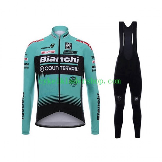 2017 Bianchi Countervail Män Cykeltröja Långärmad och Bib Cykeltights N001