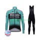 2017 Bianchi Countervail Män Cykeltröja Långärmad och Bib Cykeltights Vinter Thermal Fleece N001