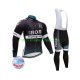 2017 Bora-Hansgrohe Män Cykeltröja Långärmad och Bib Cykeltights Vinter Thermal Fleece N001