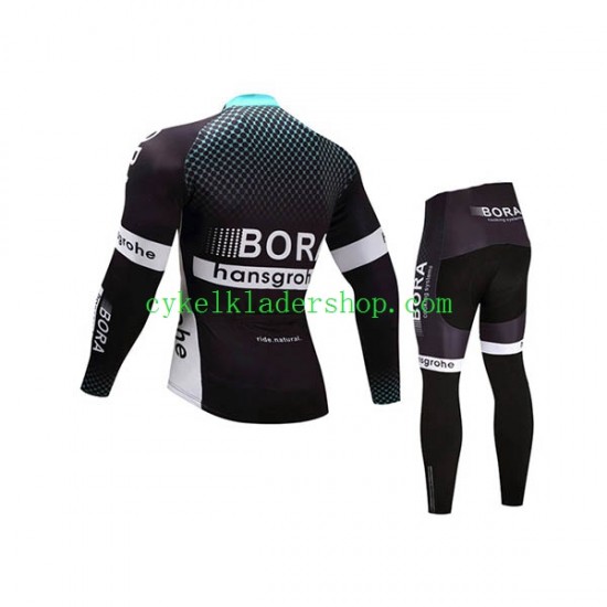 2017 Bora-Hansgrohe Barn Cykeltröja Långärmad och Cykeltights N001