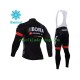 2017 Bora-Hansgrohe Män Cykeltröja Långärmad och Bib Cykeltights Vinter Thermal Fleece N003