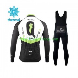 2017 Dimension Data Män Cykeltröja Långärmad och Bib Cykeltights Vinter Thermal Fleece N001