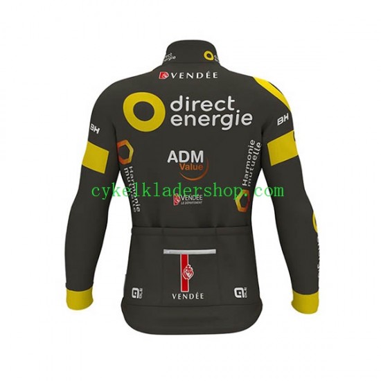 2017 Direct Energie Män Cykeltröja Långärmad och Bib Cykeltights N001