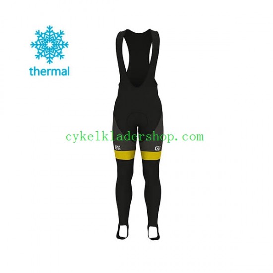 2017 Direct Energie Män Cykeltröja Långärmad och Bib Cykeltights Vinter Thermal Fleece N001