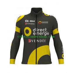 2017 Direct Energie Män Cykeltröja Långärmad N001