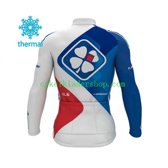 2017 FDJ Män Cykeltröja Vinter Thermal Fleece N001