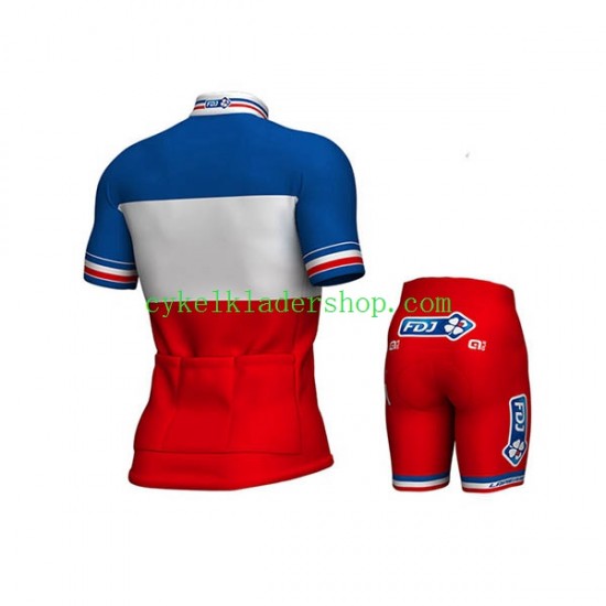 2017 FDJ Barn Cykeltröja och Cykelshorts N003