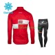 2017 Lotto Soudal Barn Cykeltröja Långärmad och Cykeltights Vinter Thermal Fleece N001