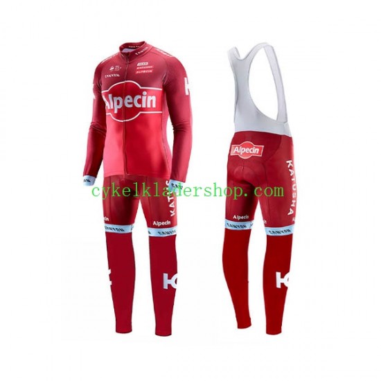 2017 Team Katusha-Alpecin Män Cykeltröja Långärmad och Bib Cykeltights N001