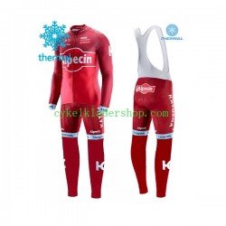 2017 Team Katusha-Alpecin Män Cykeltröja Långärmad och Bib Cykeltights Vinter Thermal Fleece N001