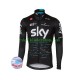 2017 Team Sky Män Cykeltröja Vinter Thermal Fleece N001