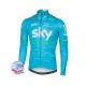 2017 Team Sky Män Cykeltröja Vinter Thermal Fleece N002