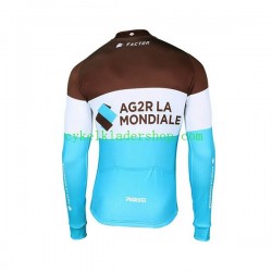 2018 AG2R La Mondiale Män Cykeltröja Långärmad N002