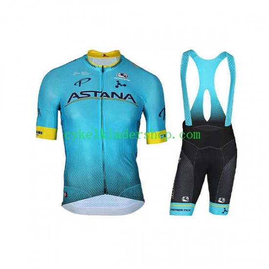 2018 Astana Pro Team Män Cykeltröja och Cykelshorts N001