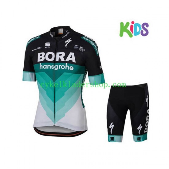 2018 Bora Hansgrohe Barn Cykeltröja och Cykelshorts N001