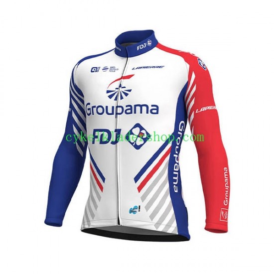 2018 FDJ Män Cykeltröja Långärmad N001