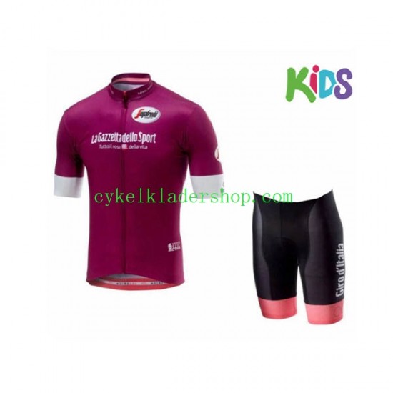 2018 Giro d Italia Barn Cykeltröja och Cykelshorts N004