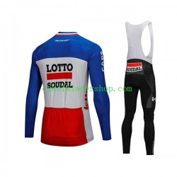 2018 Lotto Soudal Män Cykeltröja Långärmad och Bib Cykeltights N003