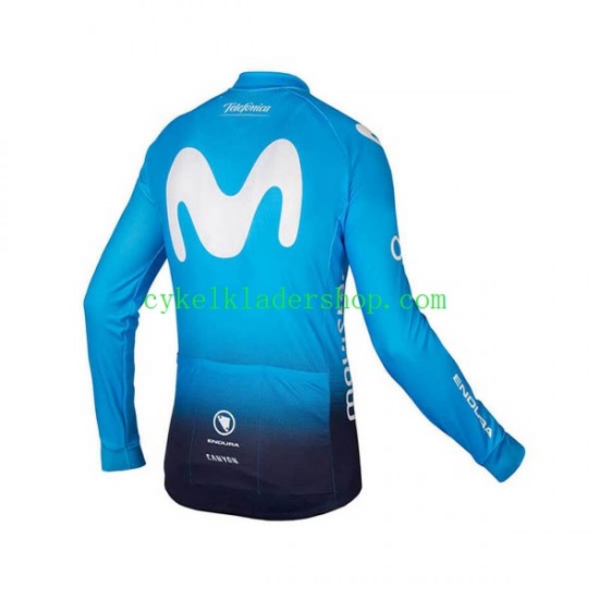 2018 Movistar Team Män Cykeltröja Långärmad N001