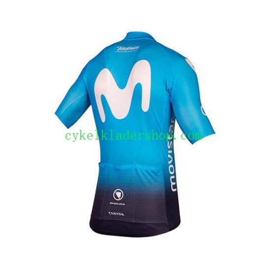 2018 Movistar Team Män Cykeltröja Kortärmad N001