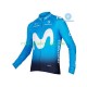 2018 Movistar Team Män Cykeltröja Vinter Thermal Fleece N001