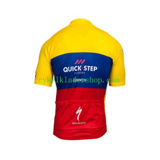 2018 Quick Step Ecuador Champion Män Cykeltröja Kortärmad